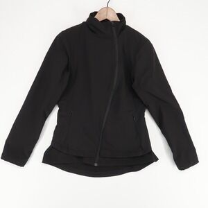 Heim-Made Jacket Womens M Black Asymmetrical Zip Peplum Softshell Outdoor